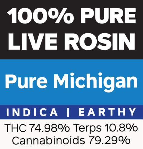 Fresh Coast Indica label, Pure Michigan